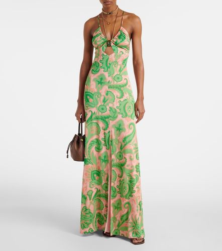 Abito lungo con scollo all'americana - Etro - Modalova