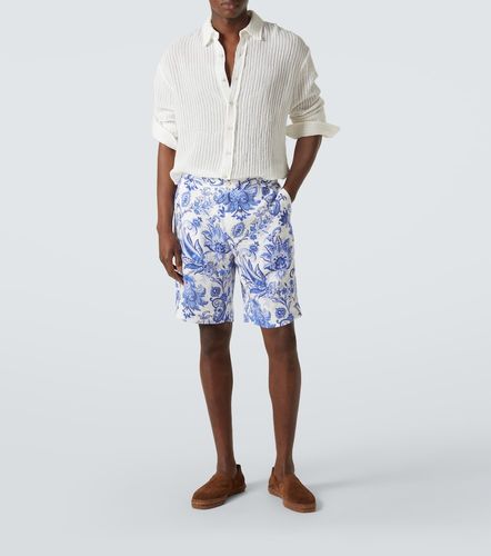 Etro Bermudas de lino estampado - Etro - Modalova