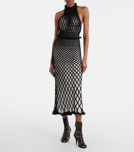Halterneck open-back mesh midi dress - Givenchy - Modalova