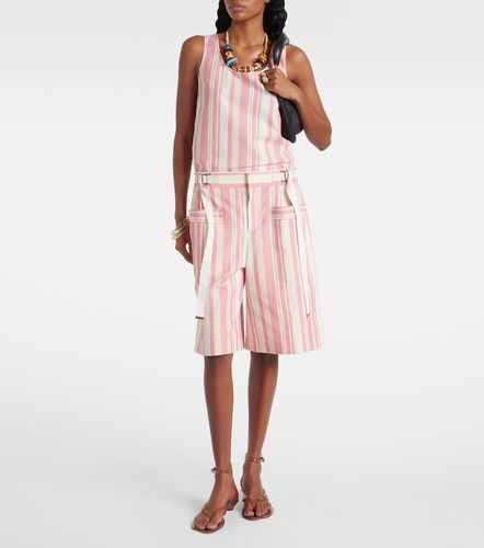 Chloe Striped cotton Bermuda shorts - Chloe - Modalova