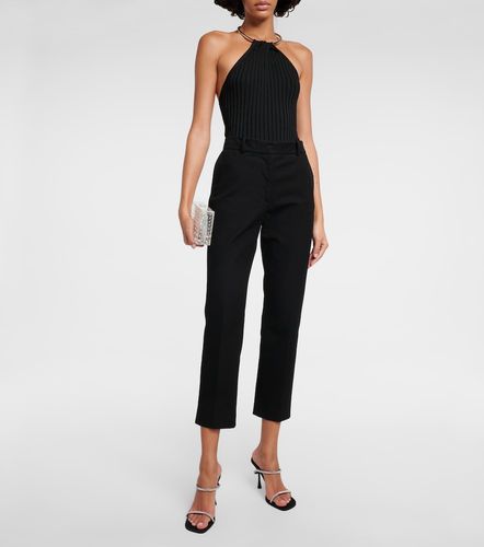 Galvan Rhea metallic halterneck top - Galvan - Modalova