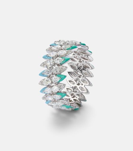 Kt white gold ring with diamonds - Kamyen - Modalova