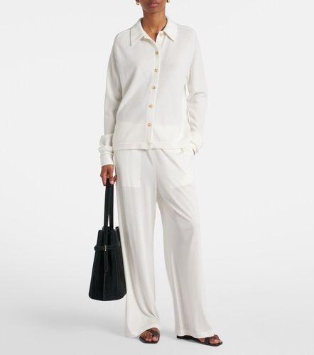 Pantaloni a gamba larga in cotone e seta - Toteme - Modalova