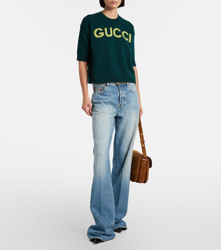 Gucci Logo wool top - Gucci - Modalova