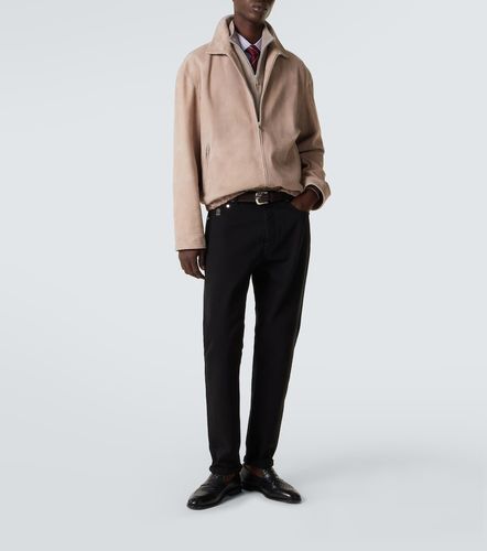 Suede blouson jacket - Brunello Cucinelli - Modalova