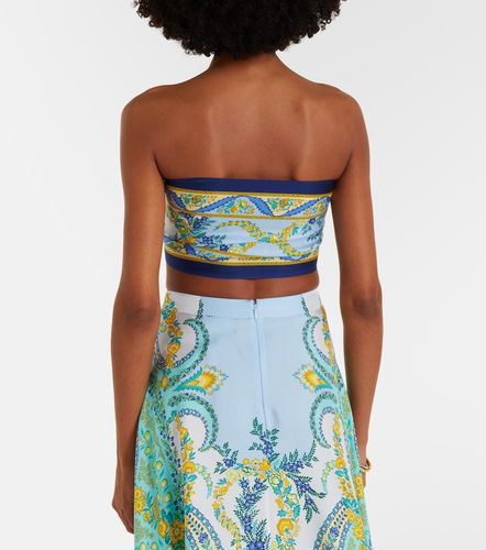 Etro Top bandeau de seda estampado - Etro - Modalova