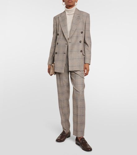 Pantaloni in misto lana e cotone - Brunello Cucinelli - Modalova