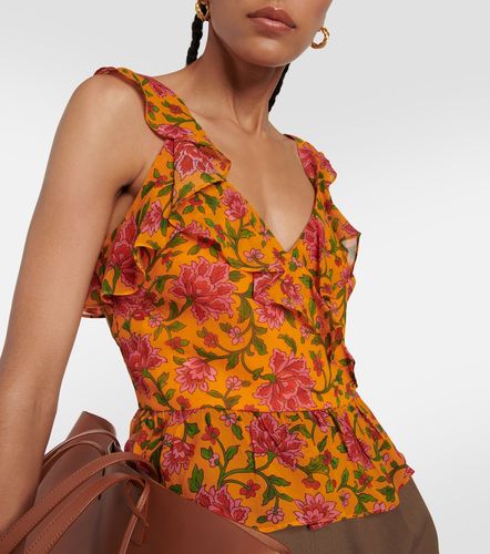 Top in seta con stampa - Veronica Beard - Modalova