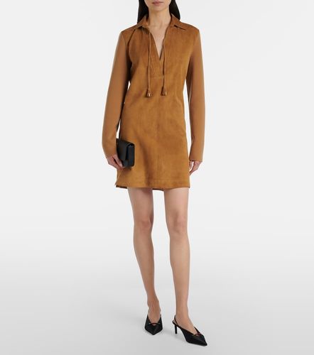 Wool-blend and suede minidress - Tom Ford - Modalova
