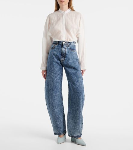 Alaïa Camisa de algodón y lino - Alaia - Modalova