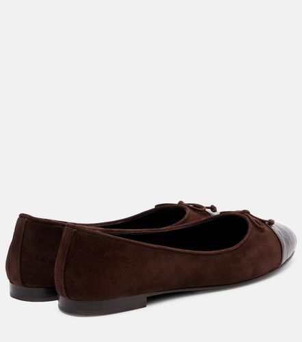 Bailarinas Cap Toe de ante grabadas - Tory Burch - Modalova