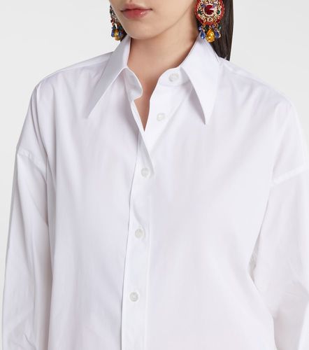Camicia oversize in misto cotone - Dolce&Gabbana - Modalova