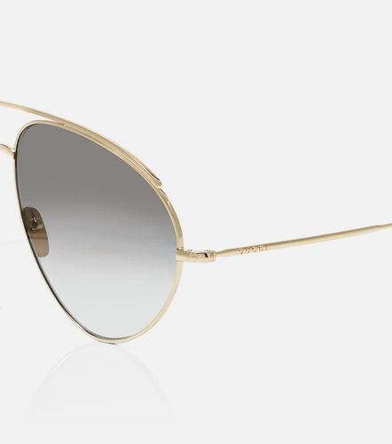 Gafas de sol de aviador oversized - Gucci - Modalova