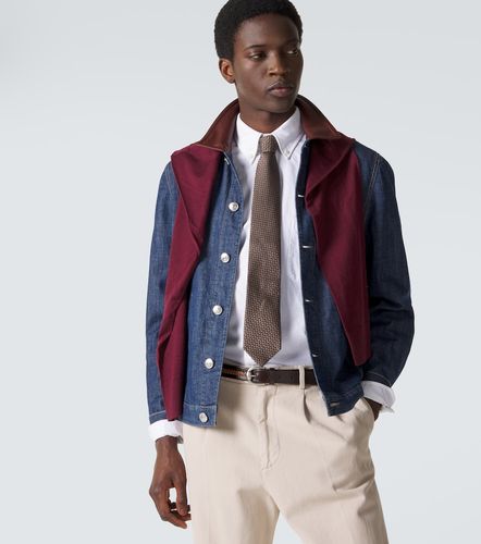 Cravatta in jacquard di seta - Brunello Cucinelli - Modalova