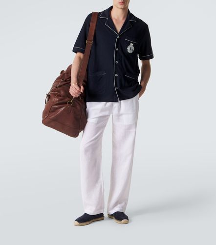 Camicia in cotone e seta con ricamo - Ralph Lauren Purple Label - Modalova