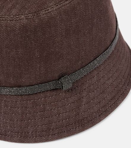Monili denim bucket hat - Brunello Cucinelli - Modalova