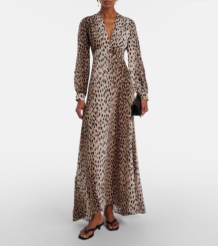 Vestido largo Emory de seda estampado - Rixo - Modalova