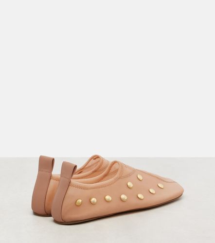 Chloé Ballerine Rita in mesh con borchie - Chloe - Modalova