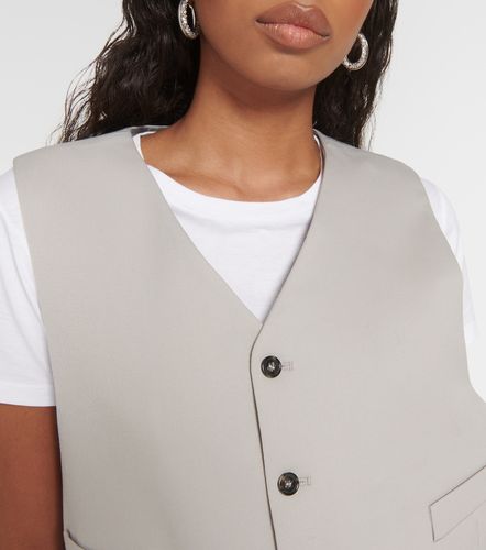 Oversized wool-blend vest - MM6 Maison Margiela - Modalova