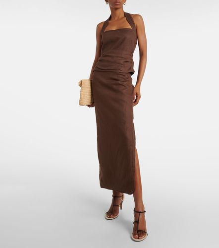 SIR Jerry linen midi skirt - SIR - Modalova