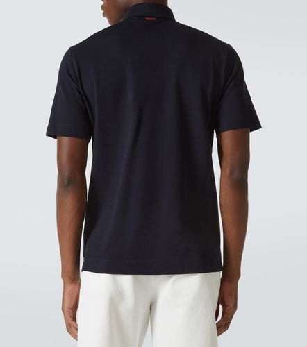 Zegna Polo in cotone con logo - Zegna - Modalova