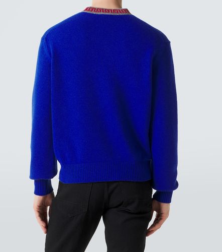 Pullover Greca Border in lana e cashmere - Versace - Modalova