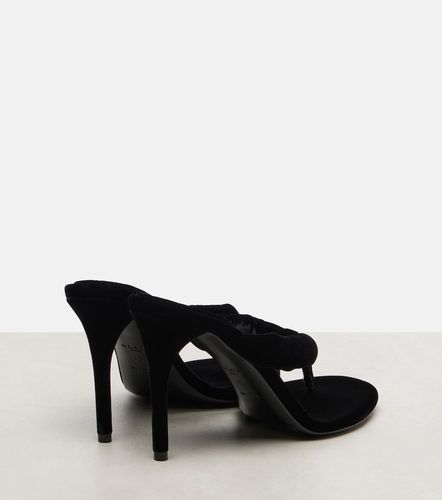 Alaia 90 velvet thong sandals - Alaia - Modalova