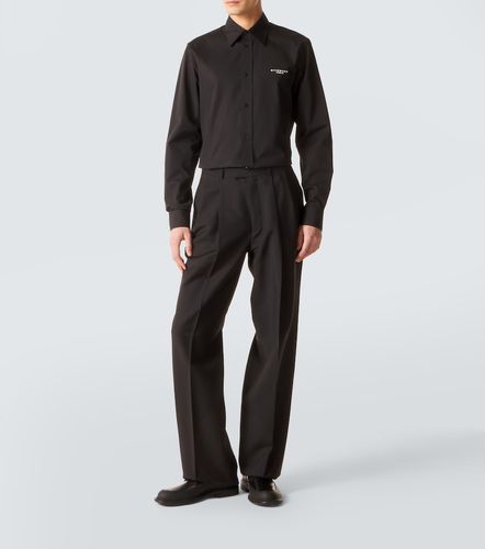 Givenchy Camicia in cotone con logo - Givenchy - Modalova