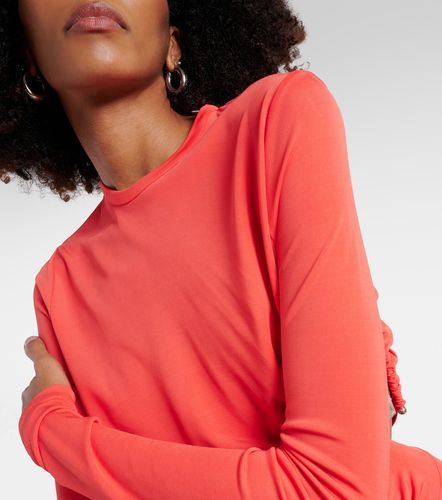 Crop top de jersey adornado - Christopher Esber - Modalova