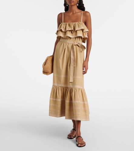 Abito midi Lucian in cotone con volant - Ulla Johnson - Modalova