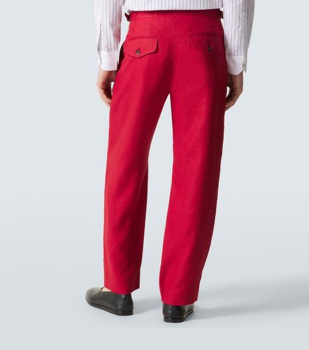 Bode Pantalones rectos de lino - Bode - Modalova