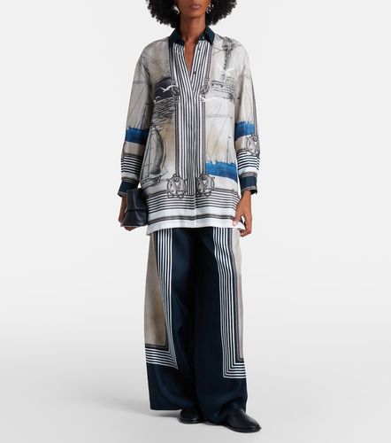 Printed silk twill palazzo pants - Max Mara - Modalova