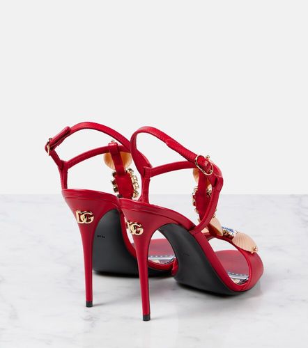 Capri embellished leather sandals - Dolce&Gabbana - Modalova