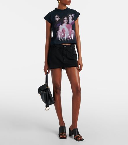Distressed denim miniskirt - Balenciaga - Modalova