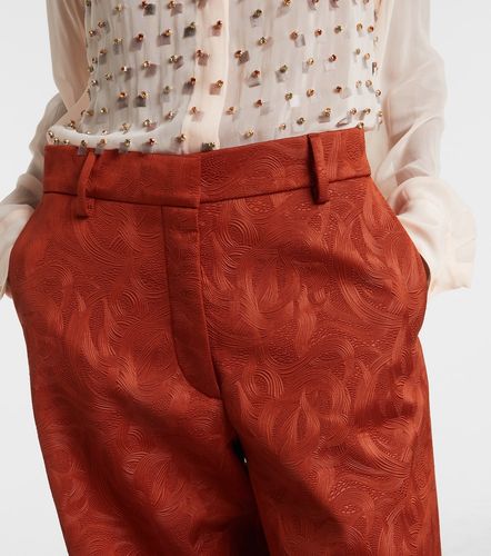 Jacquard straight pants - Dries Van Noten - Modalova