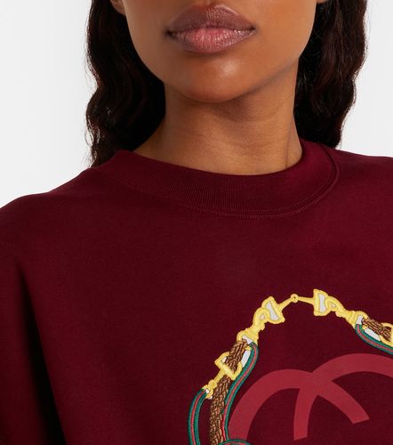 Sudadera de algodón con logo bordado - Gucci - Modalova