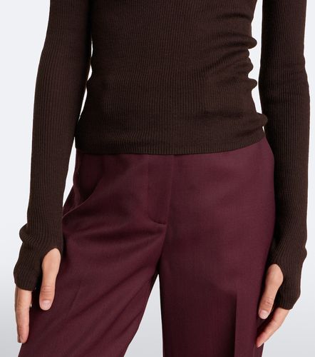 Pullover Sade in lana e seta a coste - The Frankie Shop - Modalova
