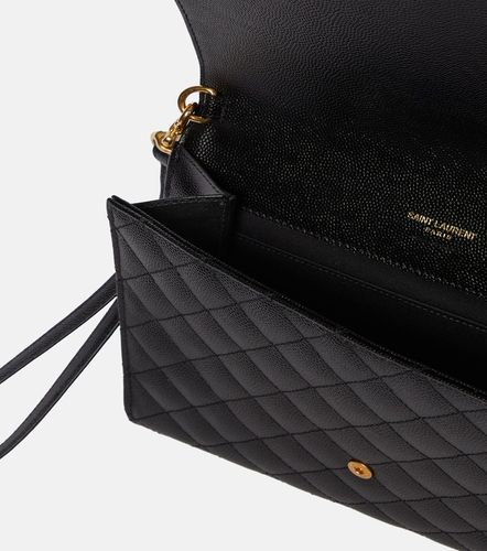 Envelope matelasse leather clutch - Saint Laurent - Modalova