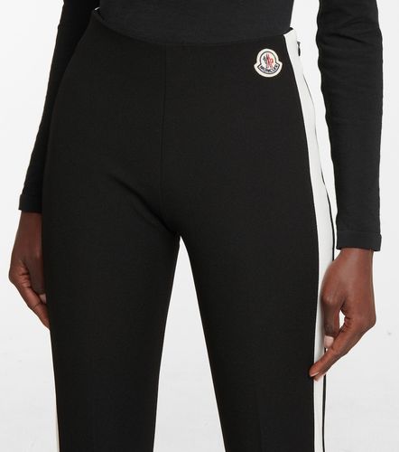 Leggings in jersey stretch con staffe - Moncler - Modalova
