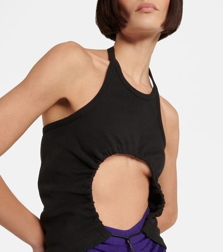 Alaïa Top fruncido de algodón cuello halter - Alaia - Modalova
