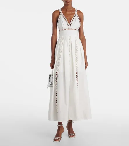 Vestido midi en mezcla de algodón - Elie Saab - Modalova