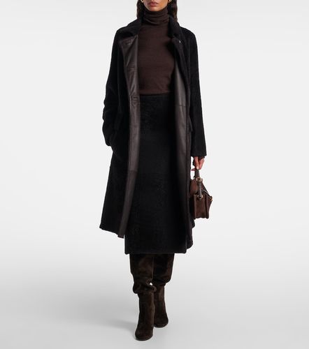 Gonna lunga in shearling - Yves Salomon - Modalova