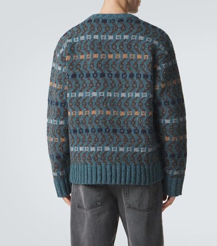 Pullover in misto lana con logo - Loewe - Modalova