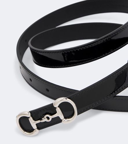 Gucci Cinturón Horsebit de charol - Gucci - Modalova