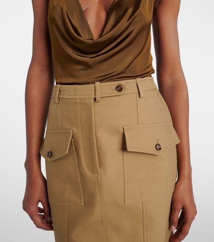 Cotton-blend tricotine midi skirt - Tom Ford - Modalova