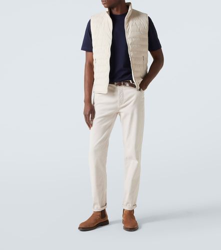Camiseta de jersey de algodón con logo - Brunello Cucinelli - Modalova