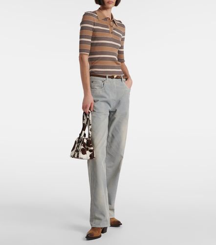 Pullover stile polo in misto cotone - Prada - Modalova