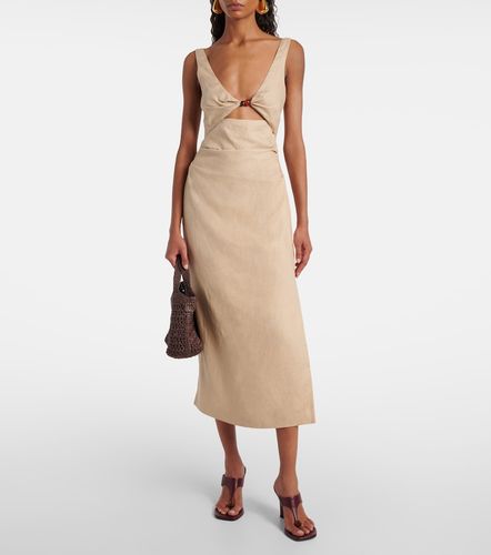 Abito midi Moretti in lino con cut-out - SIR - Modalova