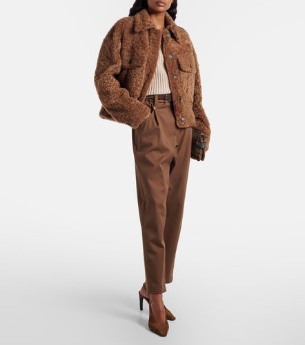 Monili cotton-blend straight pants - Brunello Cucinelli - Modalova