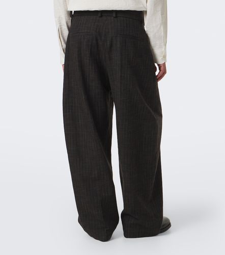 Checked cotton and wool-blend wide-leg pants - Studio Nicholson - Modalova